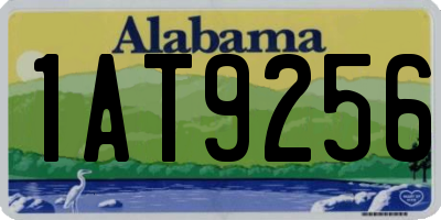 AL license plate 1AT9256