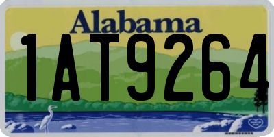 AL license plate 1AT9264