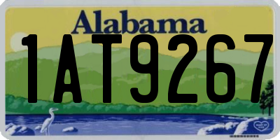 AL license plate 1AT9267