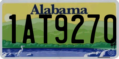 AL license plate 1AT9270