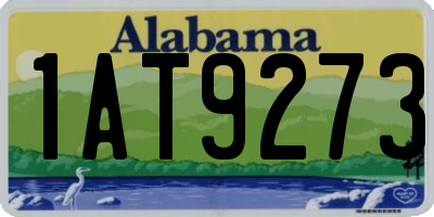 AL license plate 1AT9273