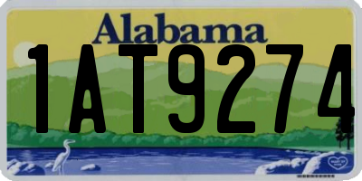AL license plate 1AT9274