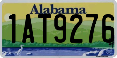 AL license plate 1AT9276
