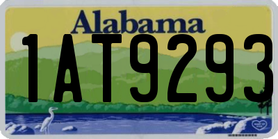 AL license plate 1AT9293