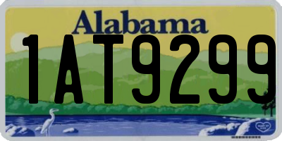 AL license plate 1AT9299