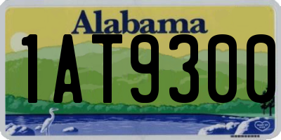 AL license plate 1AT9300