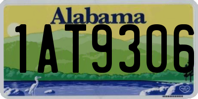 AL license plate 1AT9306