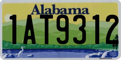 AL license plate 1AT9312