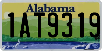 AL license plate 1AT9319