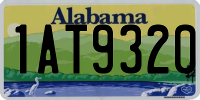 AL license plate 1AT9320