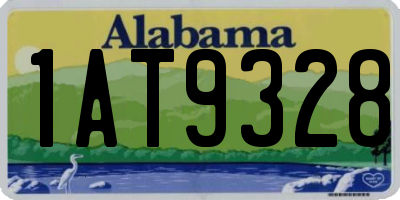 AL license plate 1AT9328