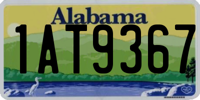 AL license plate 1AT9367