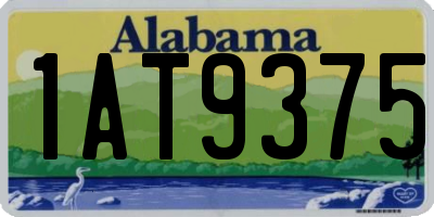 AL license plate 1AT9375