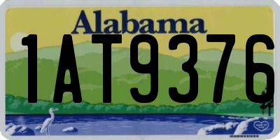 AL license plate 1AT9376