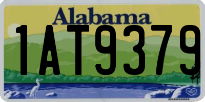 AL license plate 1AT9379