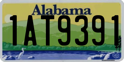 AL license plate 1AT9391