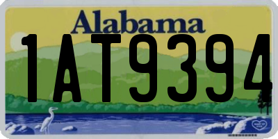 AL license plate 1AT9394