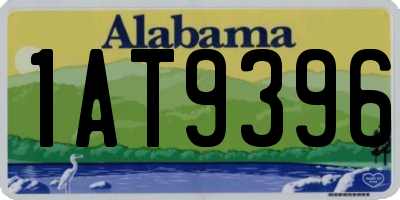 AL license plate 1AT9396
