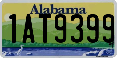 AL license plate 1AT9399