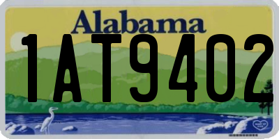 AL license plate 1AT9402