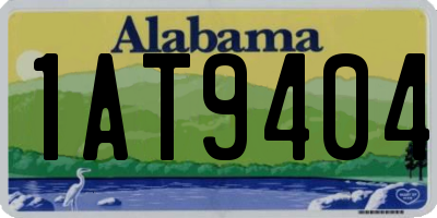 AL license plate 1AT9404