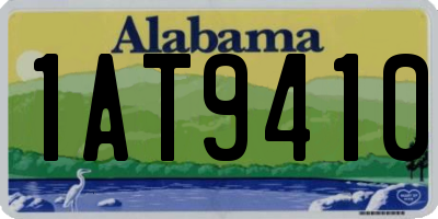 AL license plate 1AT9410