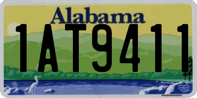 AL license plate 1AT9411