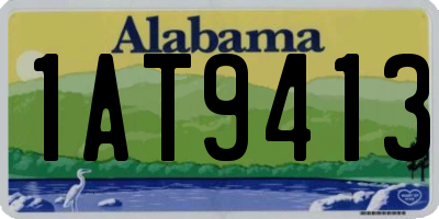 AL license plate 1AT9413