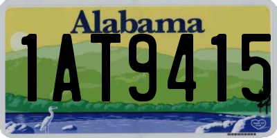 AL license plate 1AT9415