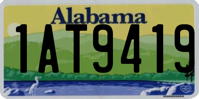 AL license plate 1AT9419