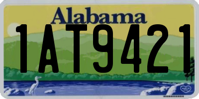AL license plate 1AT9421
