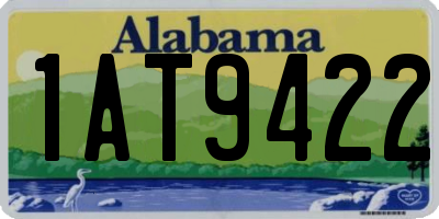 AL license plate 1AT9422