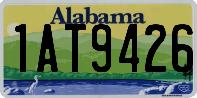 AL license plate 1AT9426