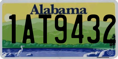 AL license plate 1AT9432