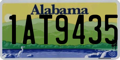AL license plate 1AT9435