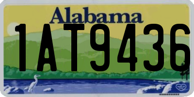 AL license plate 1AT9436
