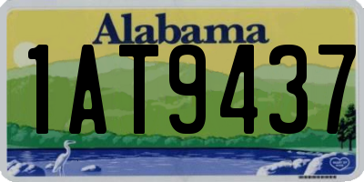 AL license plate 1AT9437