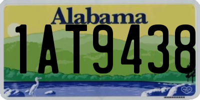 AL license plate 1AT9438