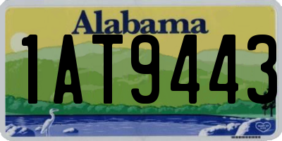AL license plate 1AT9443