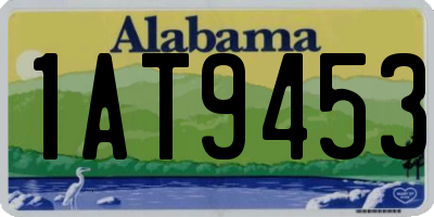 AL license plate 1AT9453