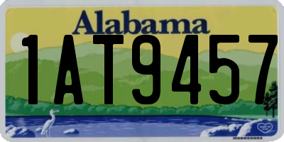 AL license plate 1AT9457