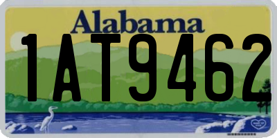 AL license plate 1AT9462