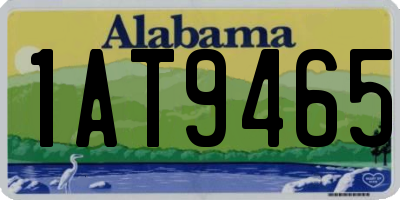 AL license plate 1AT9465