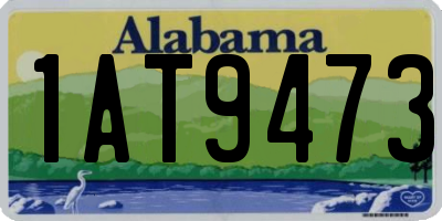 AL license plate 1AT9473