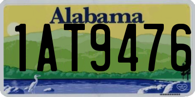 AL license plate 1AT9476