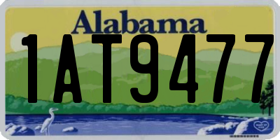 AL license plate 1AT9477