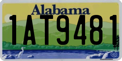 AL license plate 1AT9481