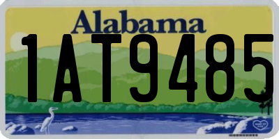 AL license plate 1AT9485