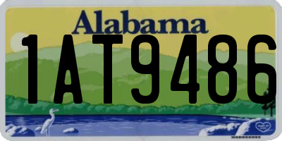 AL license plate 1AT9486