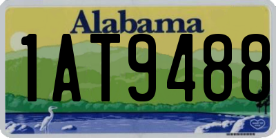 AL license plate 1AT9488